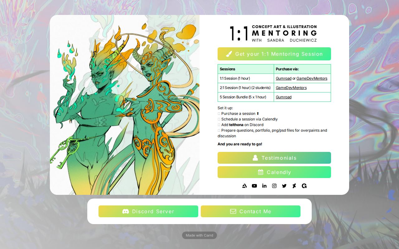 Concept Art & Illustration Mentoring